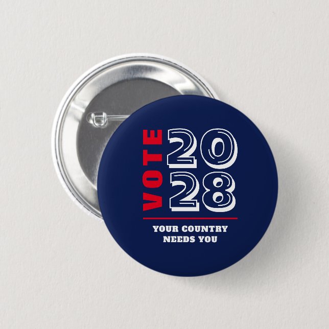 Democratic Conservative Republican Election Voter Button (Front & Back)