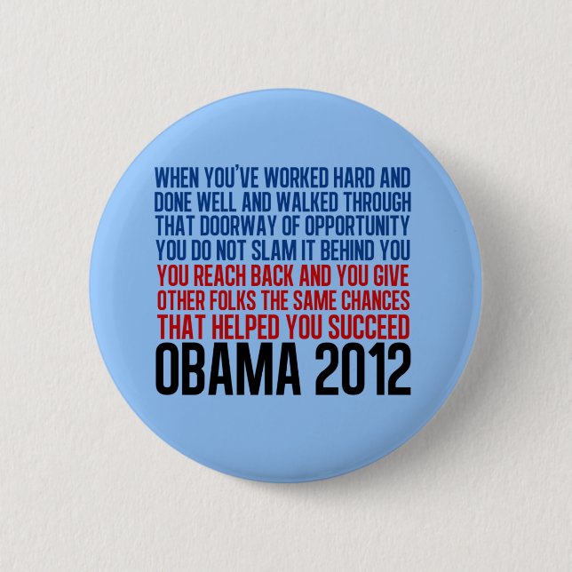 Democratic Convention Quote Pinback Button (Front)