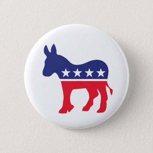 Democratic Donkey American Politics Button