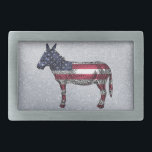 Democratic Donkey Belt Buckle<br><div class="desc">democratic party donkey belt buckle</div>