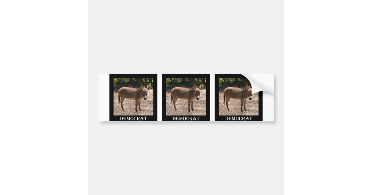 Democratic Donkey Bumper Sticker Zazzle