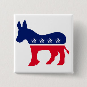 Democratic Donkey Button