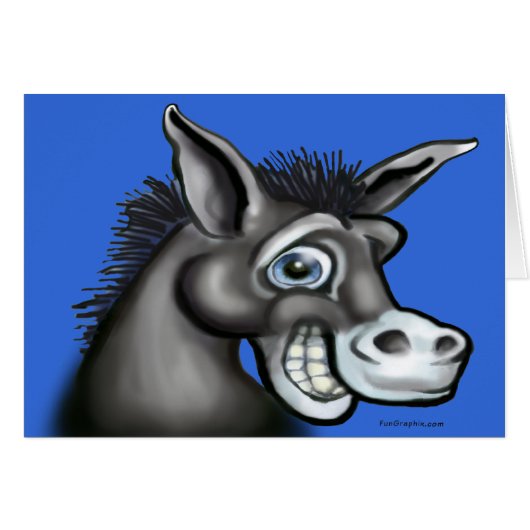 Democratic Donkey Cards (Front Horizontal)