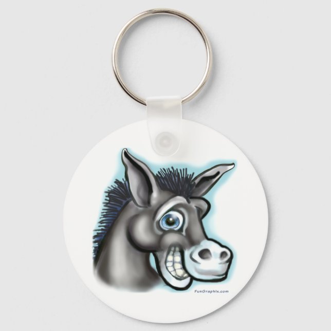 Democratic Donkey Keychain (Front)