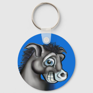 Democratic Donkey Keychain