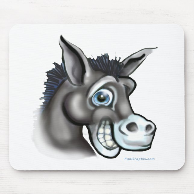 Democratic Donkey Mouse Pad (Front)