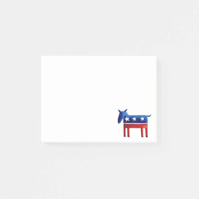 Democratic Donkey Post-it Notes (Front)