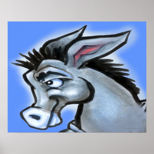 Democratic Donkey Poster (Front)
