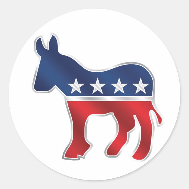 Democratic Donkey Sticker (Front)