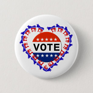Democratic Donkey --Vote Button