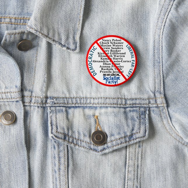 Democratic Far Left USA EDIT Details Any Party Button (In Situ)