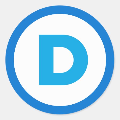 Democratic logo Sticker