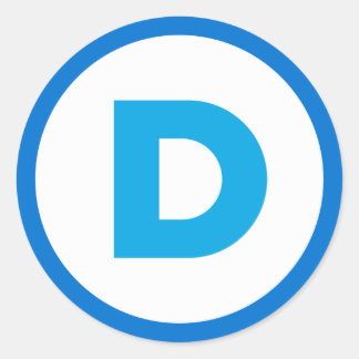 Democratic logo Sticker