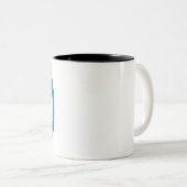 Democratic logo Two-Tone coffee mug (Front Right)