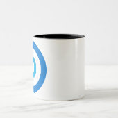 Democratic logo Two-Tone coffee mug (Center)