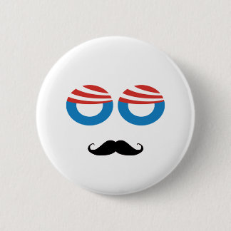 Democratic Man - Mustache You A Question Button