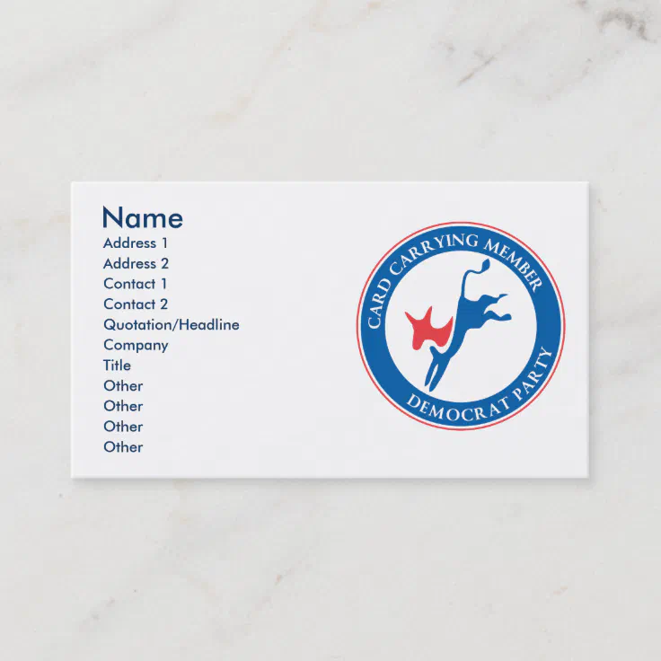 Political Party Id Card
