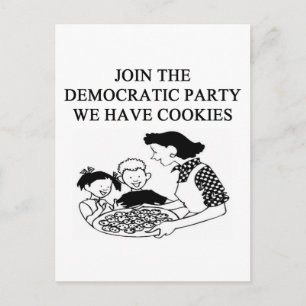 democratic party design invitation postcard