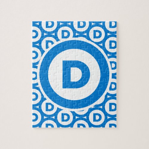 Democratic Party Logo Jigsaw Puzzle