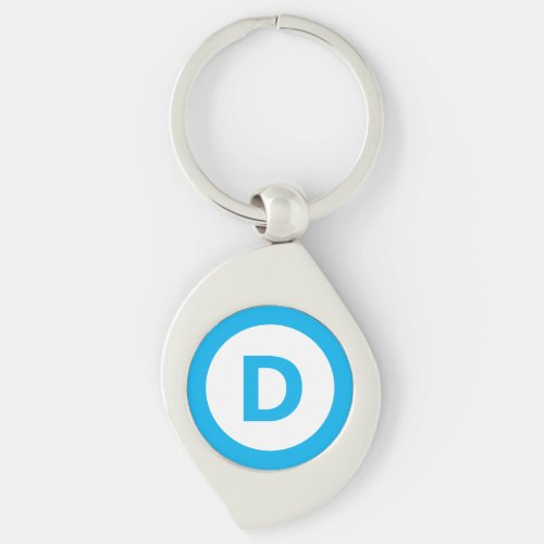 Democratic party logo keychain