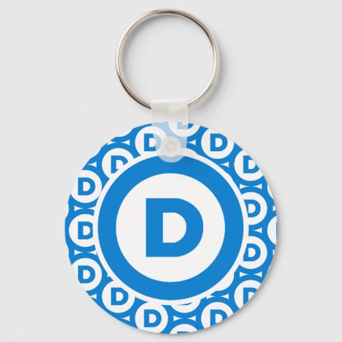 Democratic Party Logo Keychain