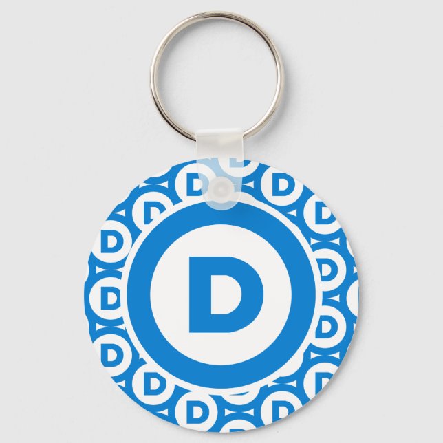 Democratic Party Logo Keychain (Front)