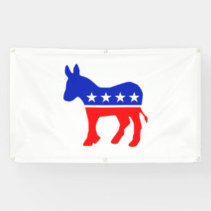 Democratic Party Political Emblem (Donkey) Banner