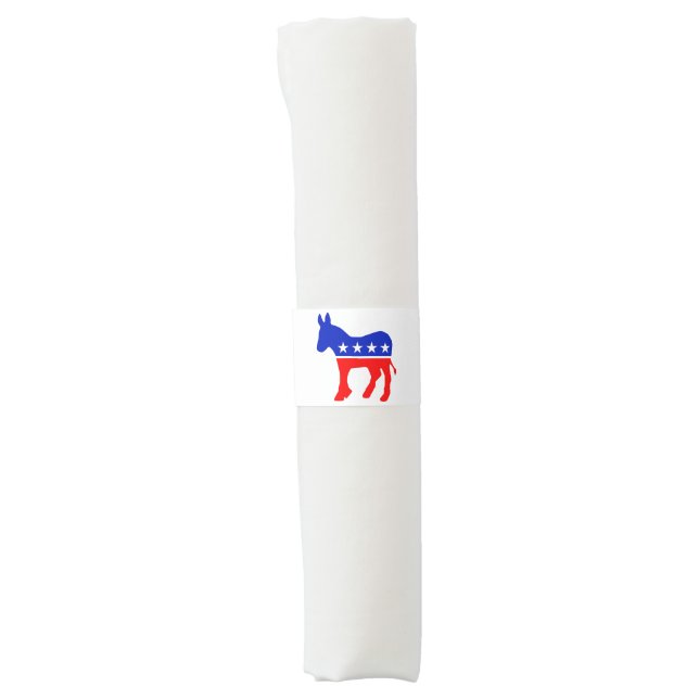 Democratic Party Political Emblem (Donkey) Napkin Bands (Front)