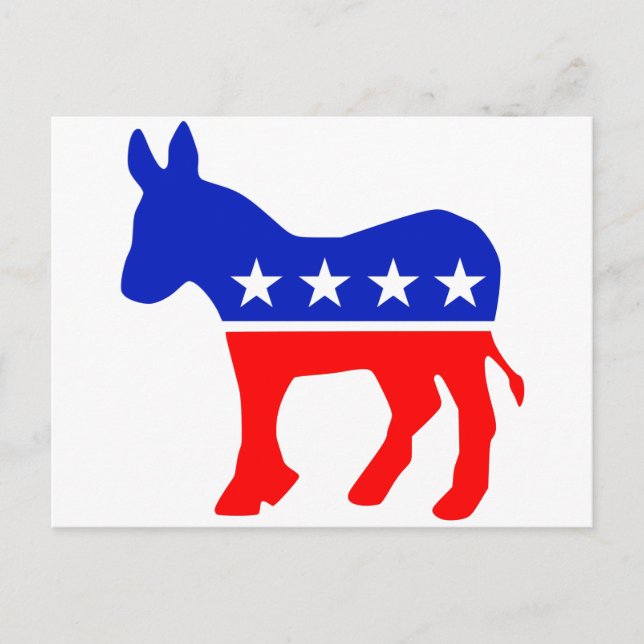 Democratic Party Political Emblem (Donkey) Postcard (Front)
