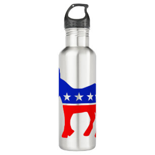 Democratic Party Political Emblem (Donkey) Stainless Steel Water Bottle