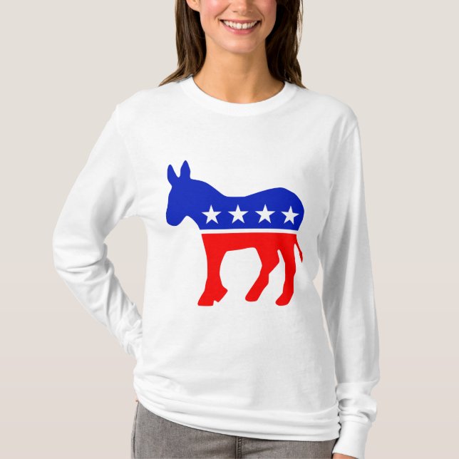Democratic Party Political Emblem (Donkey) T-Shirt (Front)