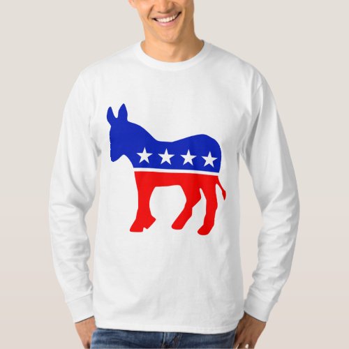 Democratic Party Political Emblem Donkey T_Shirt