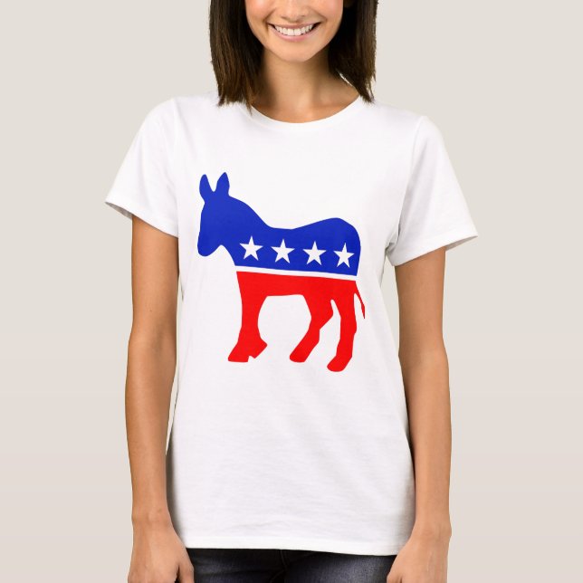 Democratic Party Political Emblem (Donkey) T-Shirt (Front)