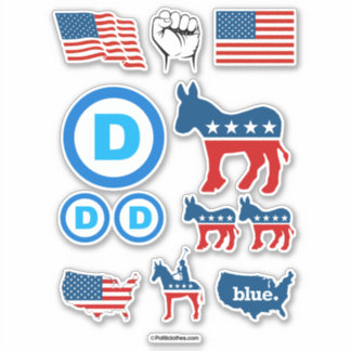 Democratic Party Sticker Set