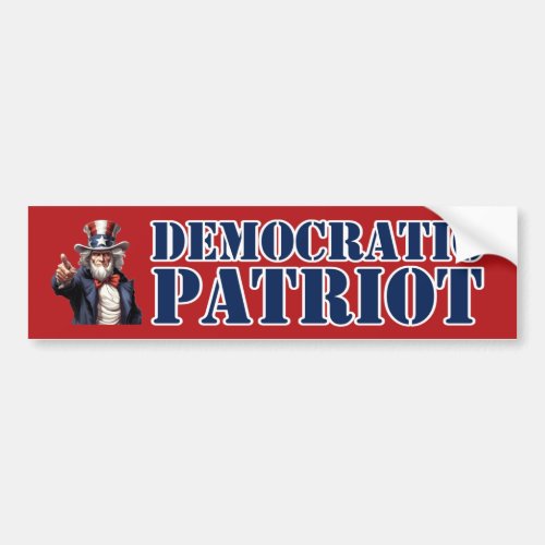 Democratic Patriot Bumper Sticker
