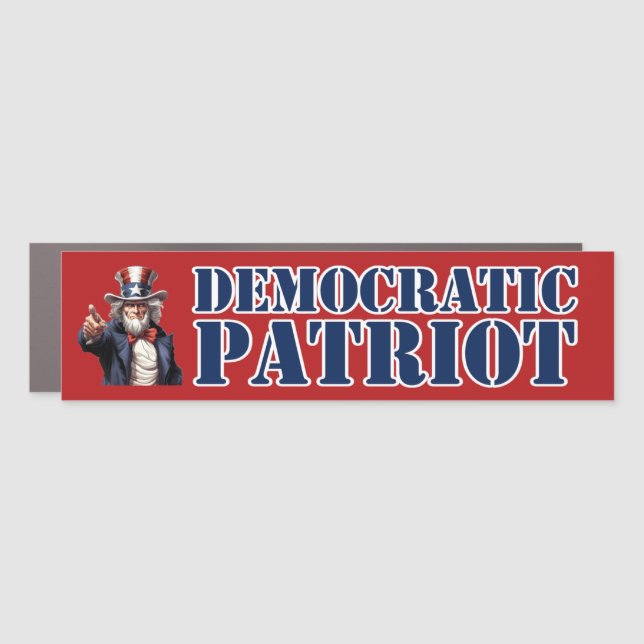 Democratic Patriot Car Magnet (Front)