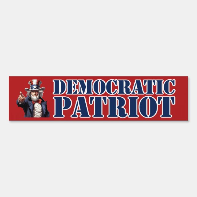Democratic Patriot Sign (Back)