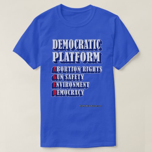 Democratic Platform AGED T_Shirt