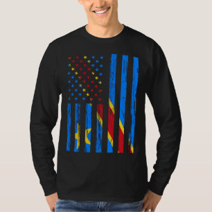 Democratic Republic Congo Flag America US It is in T-Shirt