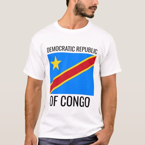 Democratic Republic of Congo  World Country Flag T_Shirt