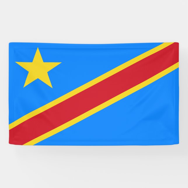 Democratic Republic of the Congo flag Banner (Horizontal)