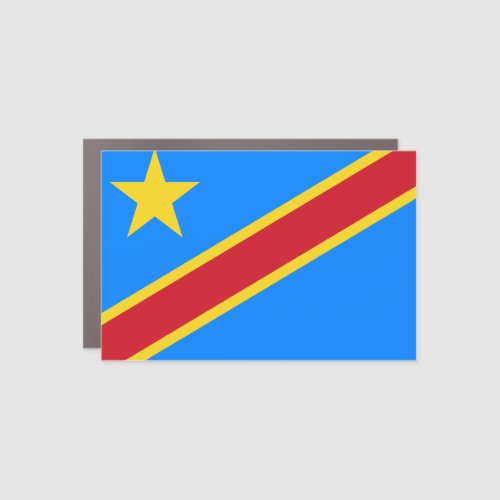 Democratic Republic of the Congo Flag Car Magnet