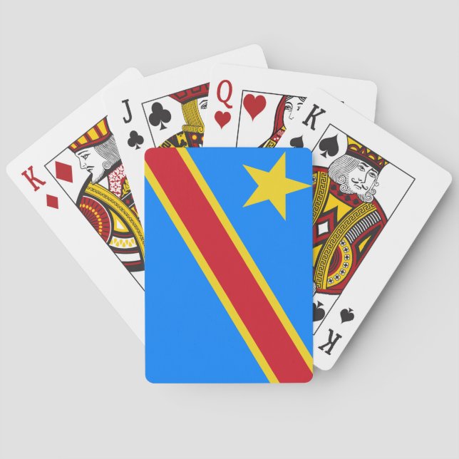 Democratic Republic of the Congo Flag Poker Cards (Back)