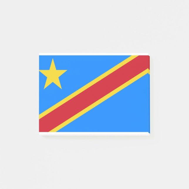 Democratic Republic Of The Congo Flag Post-it Notes (Front)