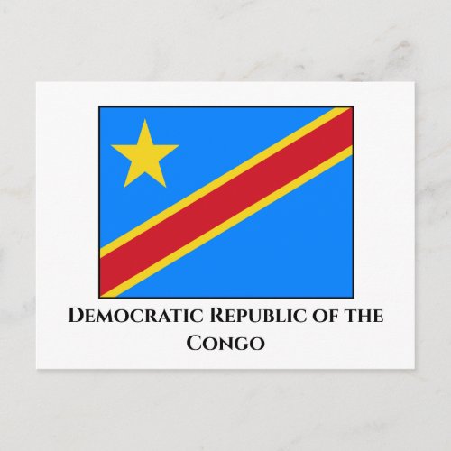 Democratic Republic of the Congo Flag Postcard