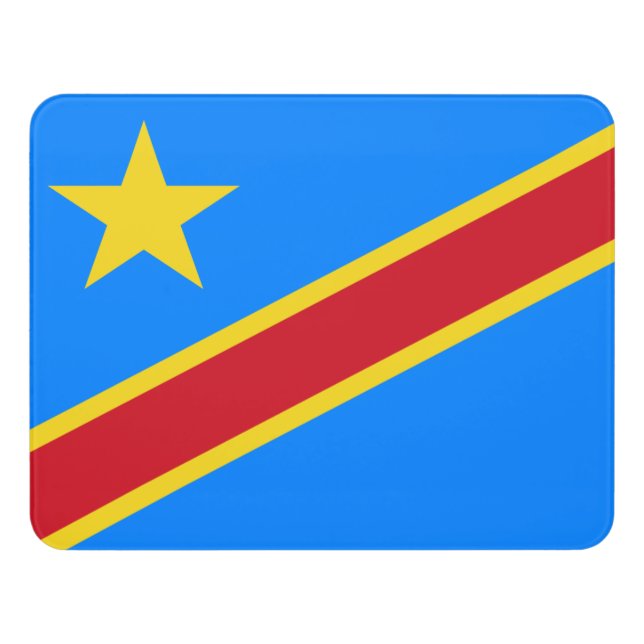 Democratic Republic of the Congo flag Sign (Contemporary Front)