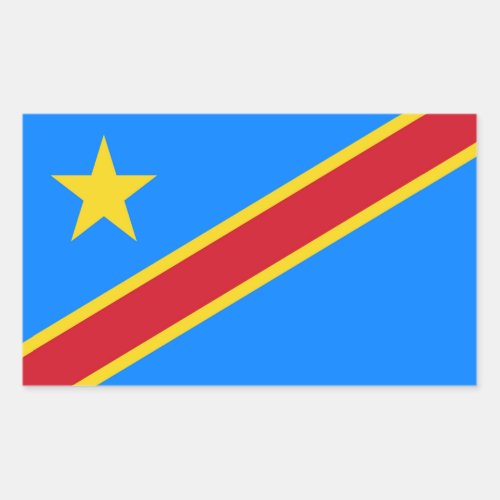 Democratic Republic of the Congo Flag Sticker