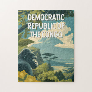 Democratic Republic of the Congo Illustration Jigsaw Puzzle