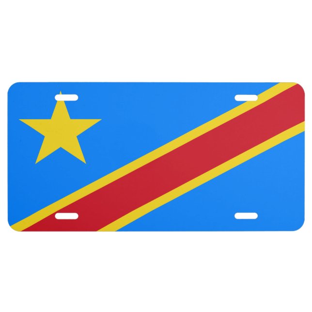 Democratic Republic of the Congo License Plate (Front)