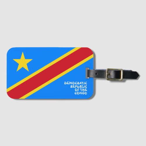 Democratic Republic of the Congo National Flag Luggage Tag